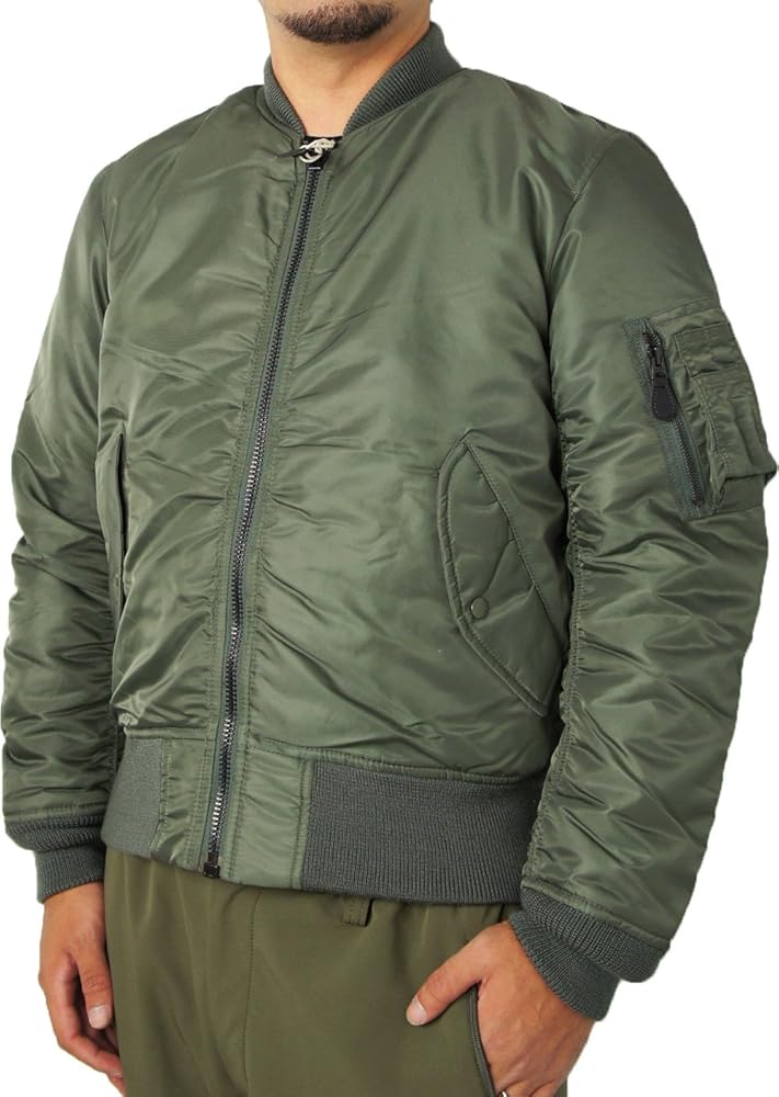 Amazon | 2XL (73)SAGE アビレックス AVIREX メンズ MA-1 エム